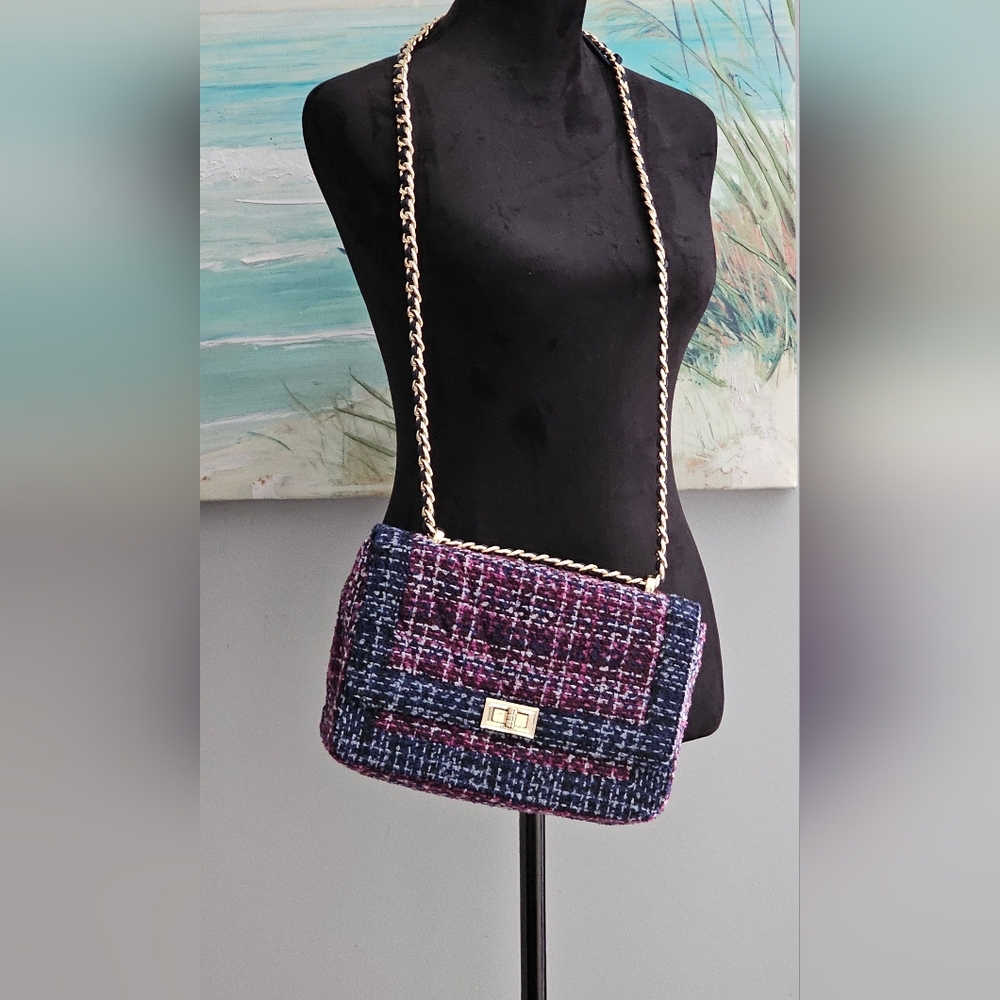 WHBM Tweed Crossbody Bag